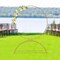 Round Archway Stand Wedding Arch Frame Flower Balloon Backdrop Decor Rack